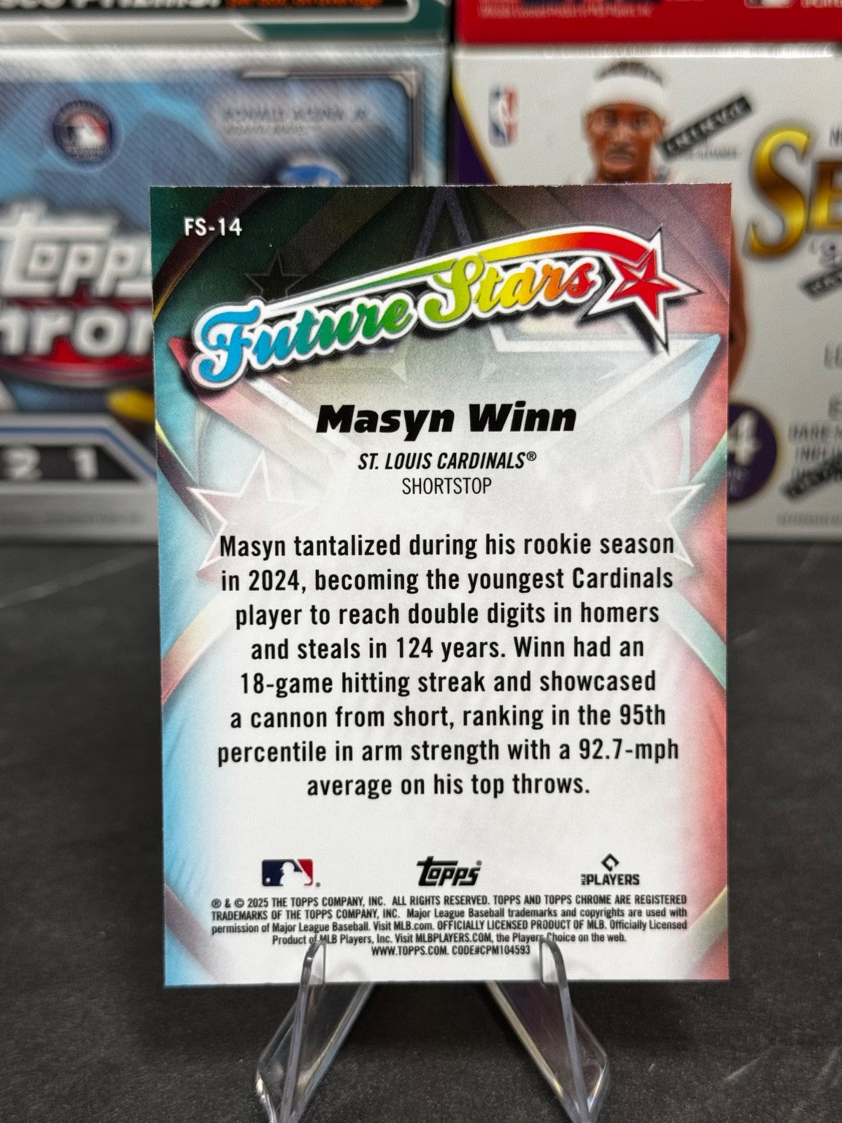 2025 Topps Chrome - #FS-14 Masyn Winn Future Stars