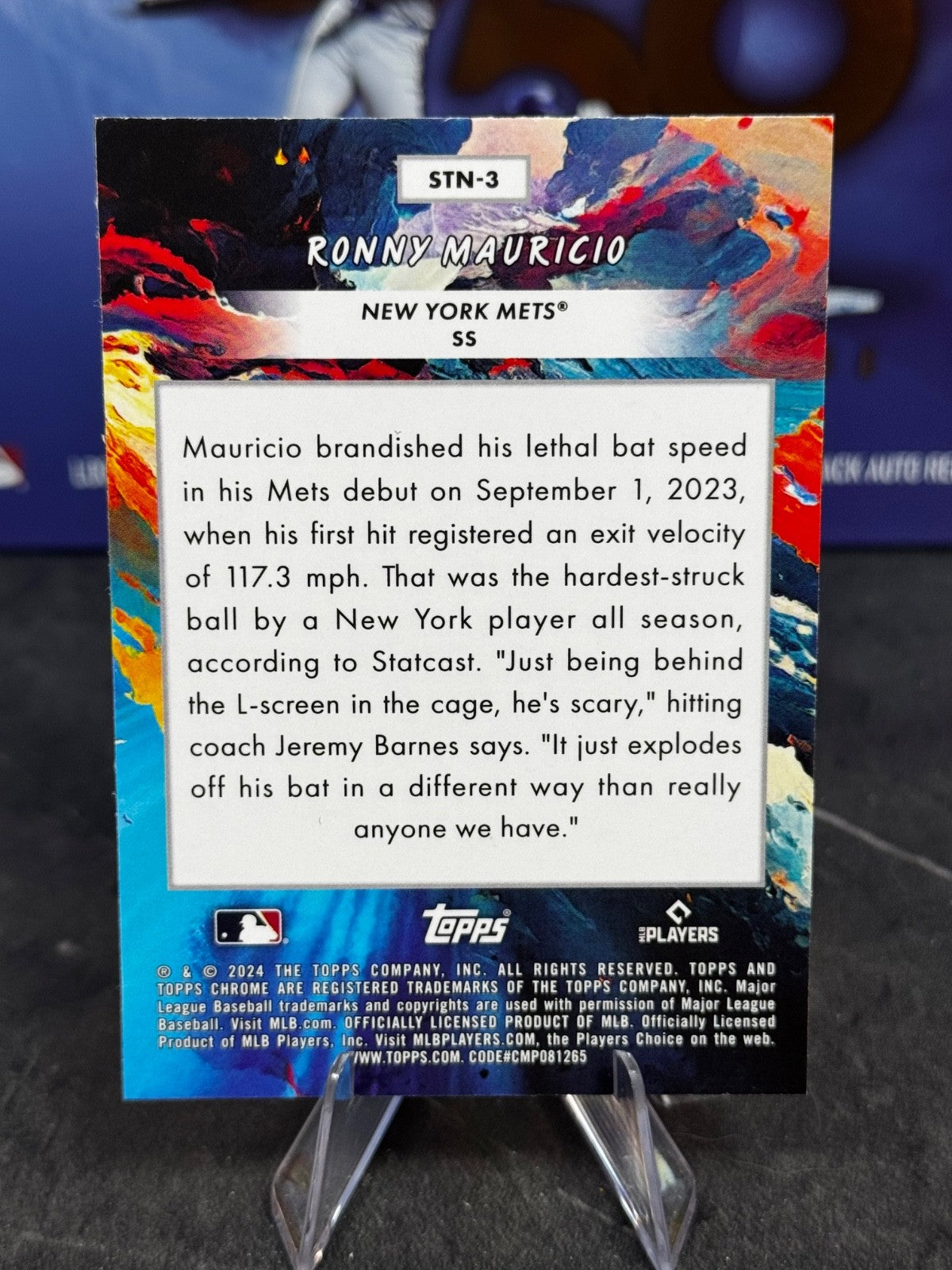 2024 Topps Cosmic Chrome - Stars in the Night Ronny Mauricio #STN-3 (RC)