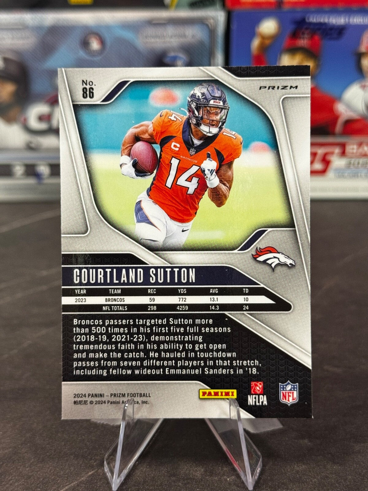 2024 Panini Prizm - Courtland Sutton #86 Silver Prizm