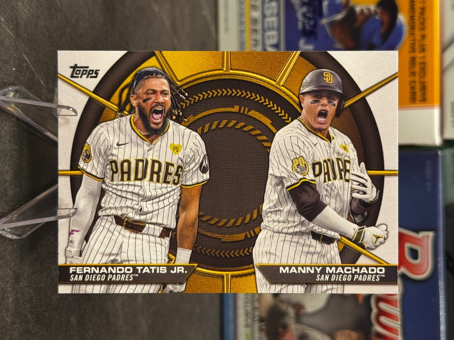 2025 Topps Series 2 - #DD-9 Dynamic Duos Fernando Tatis Jr./Manny Machado PADRES