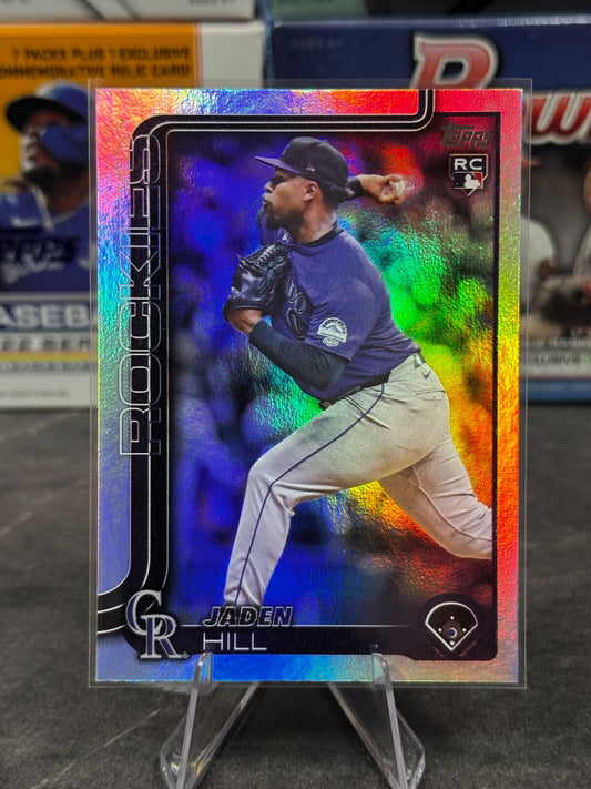 2025 Topps Series 2 - #556 Jaden Hill Rainbow Foil