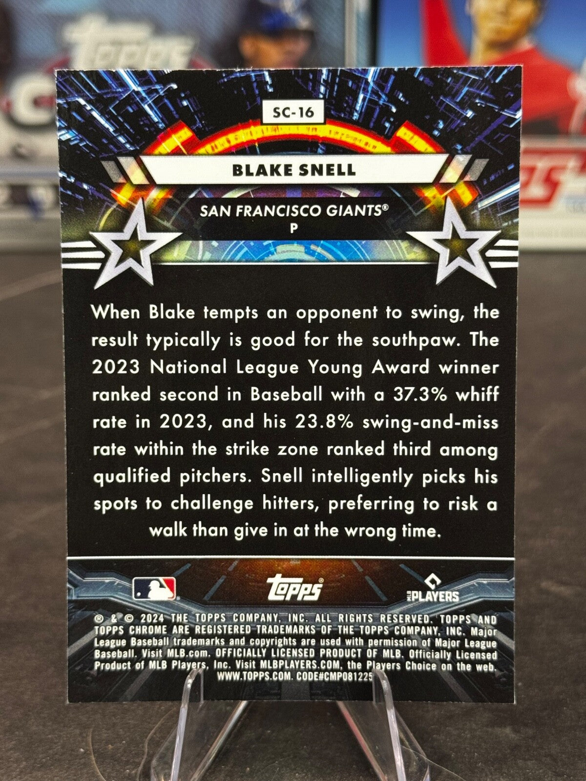 2024 Topps Cosmic Chrome - Star Command Blake Snell #SC-16