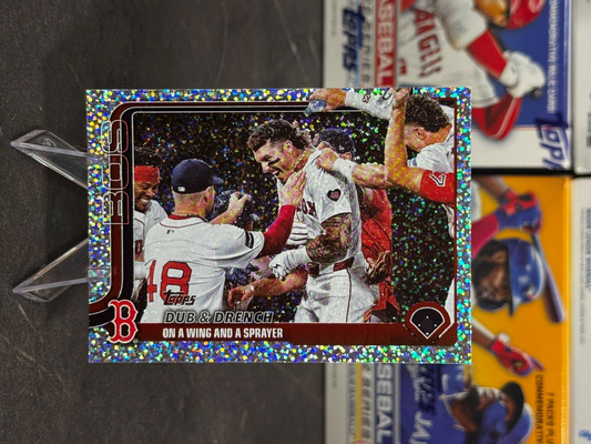 2025 Topps Series 1 - Dub & Drench #312 Boston Red Sox Confetti Sparkle