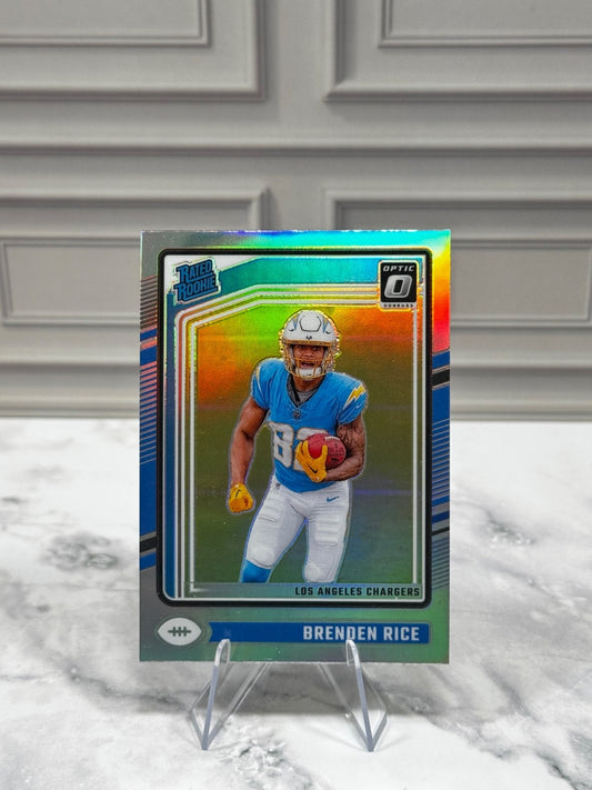 2024 Panini Donruss Optic - Rated Rookie Brenden Rice #213 Holo Prizm (RC)