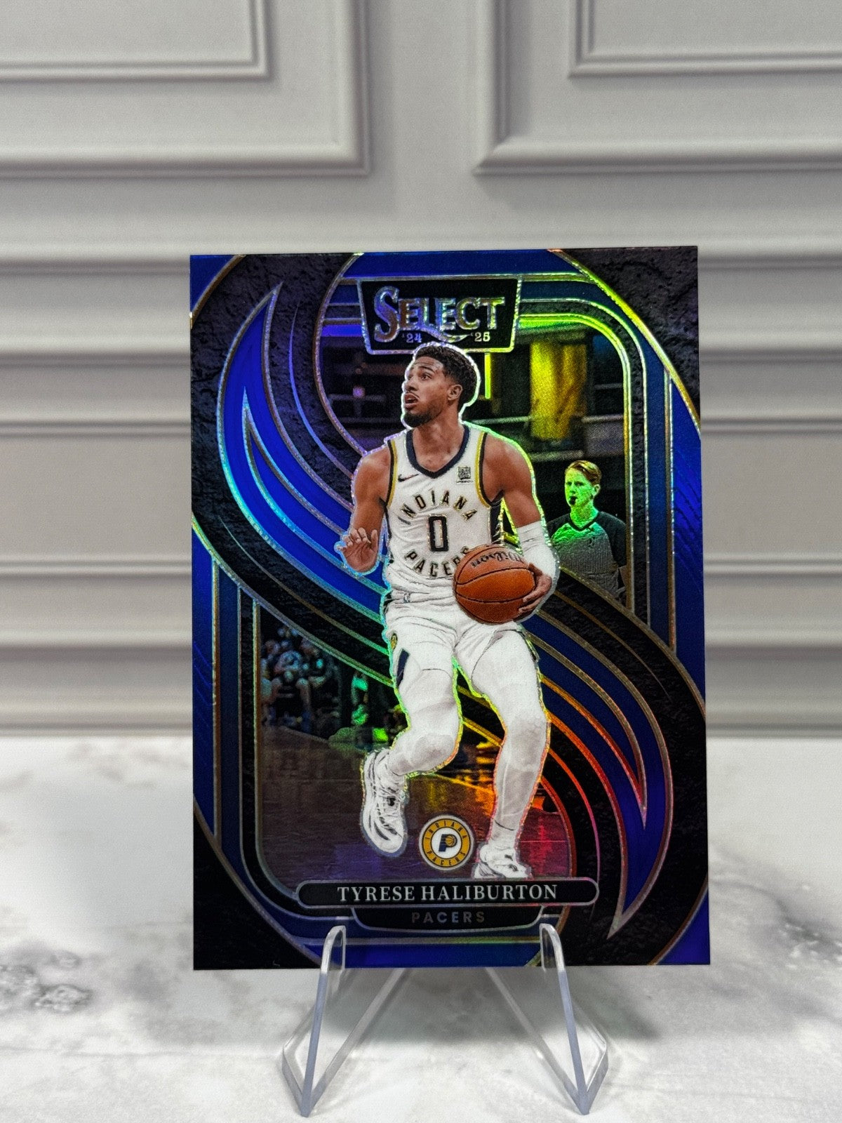 2024-25 Panini Select - Premier Level Tyrese Haliburton #165 Blue Prizm
