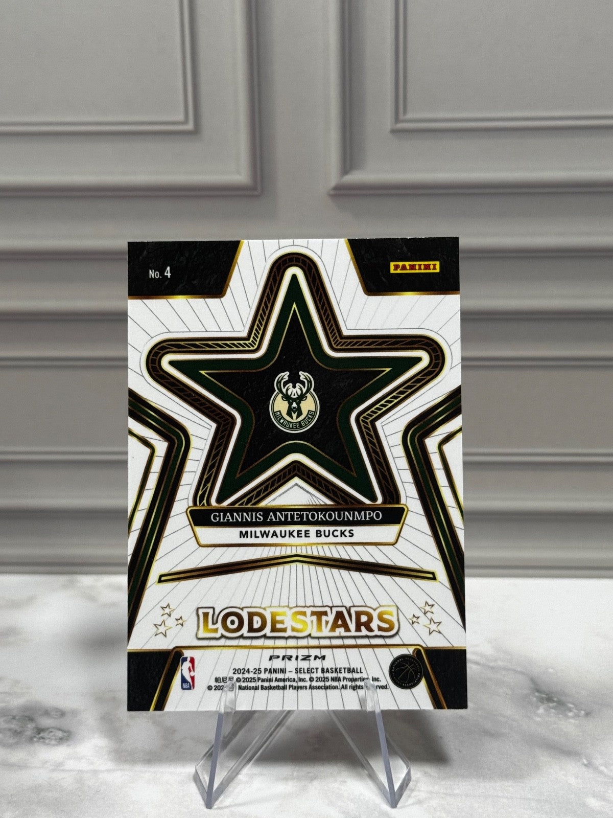 2024-25 Panini Select - Lodestars Giannis Antetokounmpo #4 Red Prizm