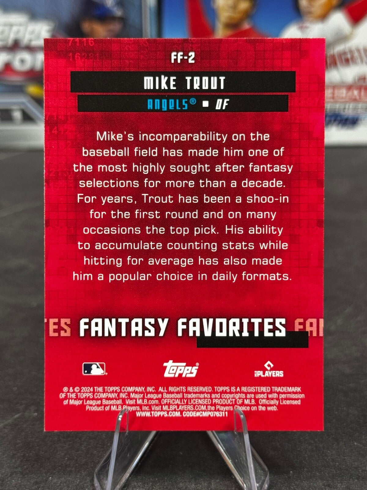 2024 Topps Series 2 - Fantasy Favorites Mike Trout #FF-2