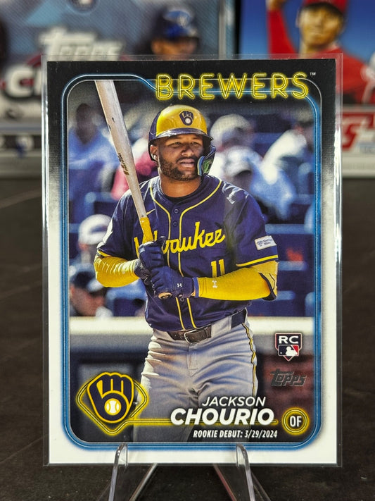 2024 Topps Update Series - Rookie Debut Jackson Chourio #US155 (RC)
