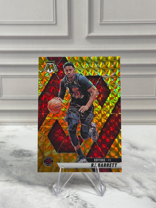 2024-25 Panini Mosaic - RJ Barrett #158 Reactive Yellow Mosaic Prizm