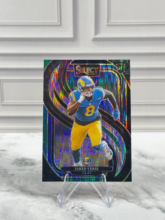 2024 Panini Select - Premier Level Jared Verse #132 Black & Green Shock (RC)