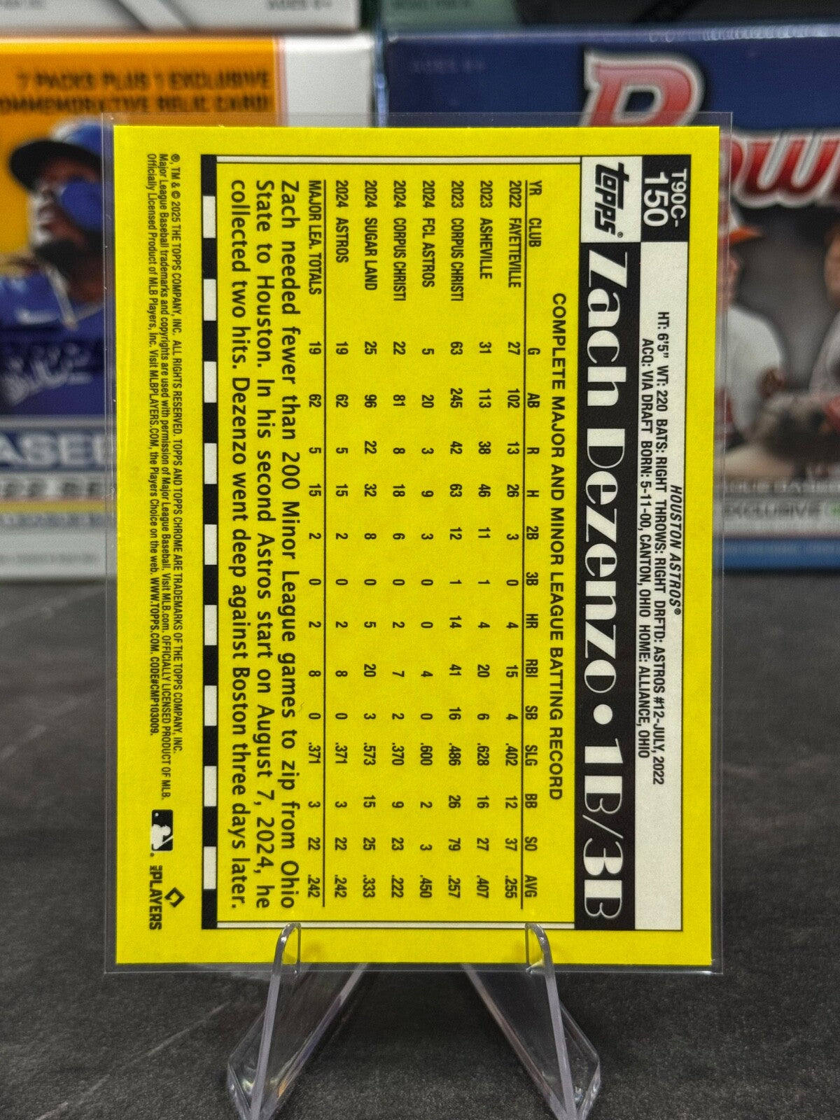 2025 Topps Series 2 - Mojo Refractor #T90C-150 ZACH DEZENZO ROOKIE (RC)