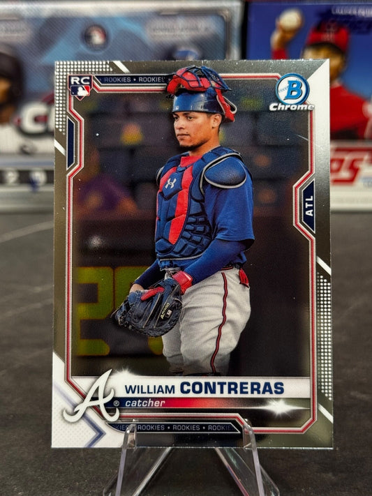 2021 Bowman Chrome - William Contreras Rookie #38 (RC)