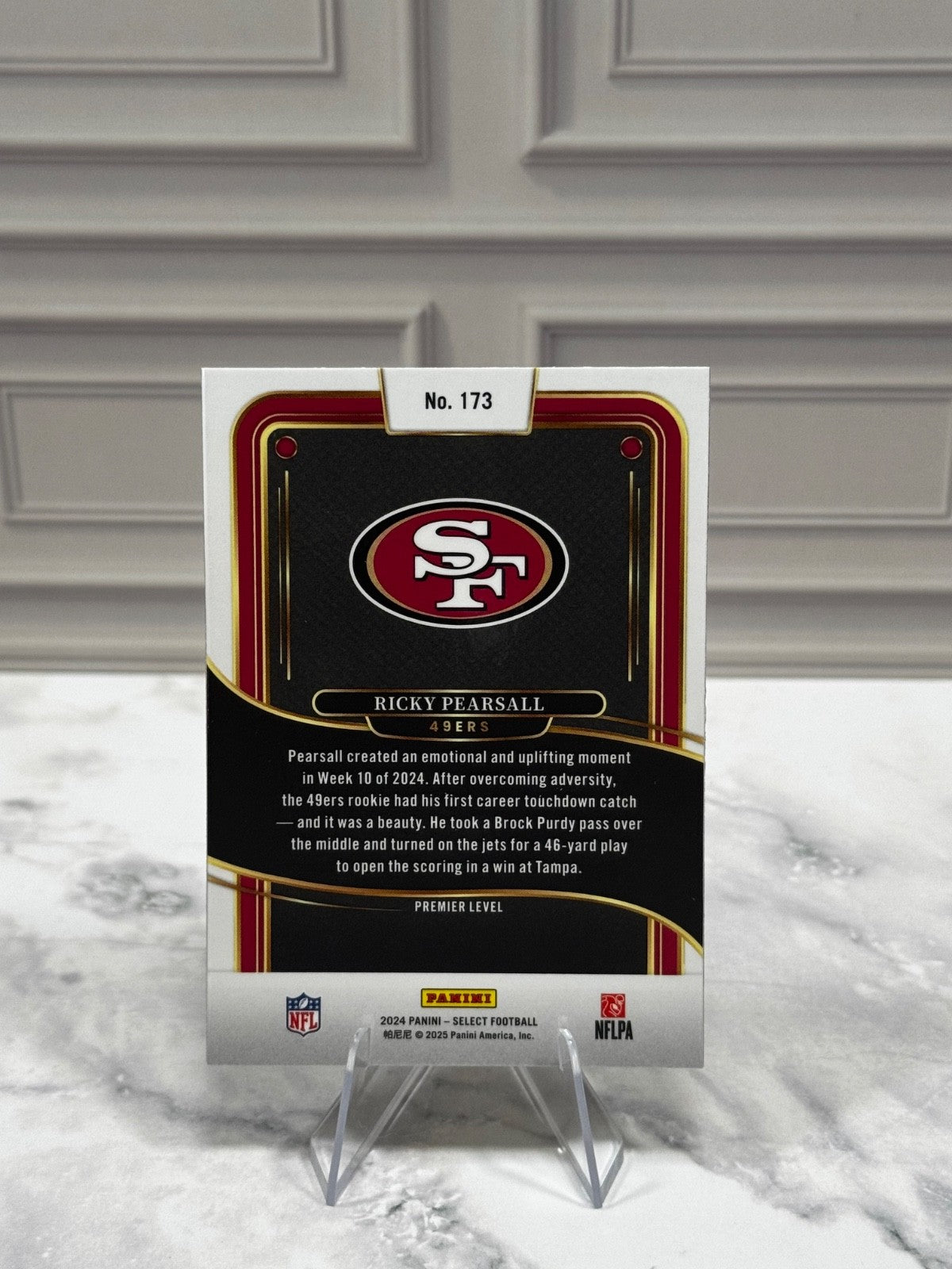 2024 Panini Select - Premier Level Ricky Pearsall #173 (RC)