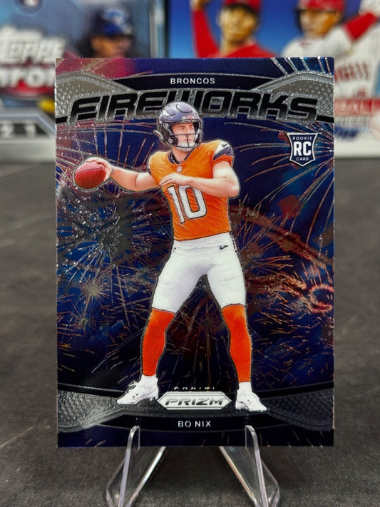 2024 Panini Prizm - Fireworks Bo Nix #23 (RC)