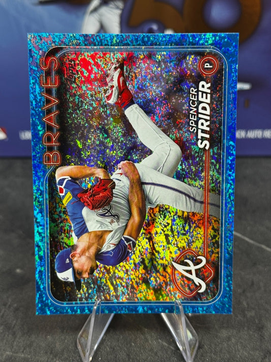 2024 Topps Series 1 - Spencer Strider #11 Blue Holo /999