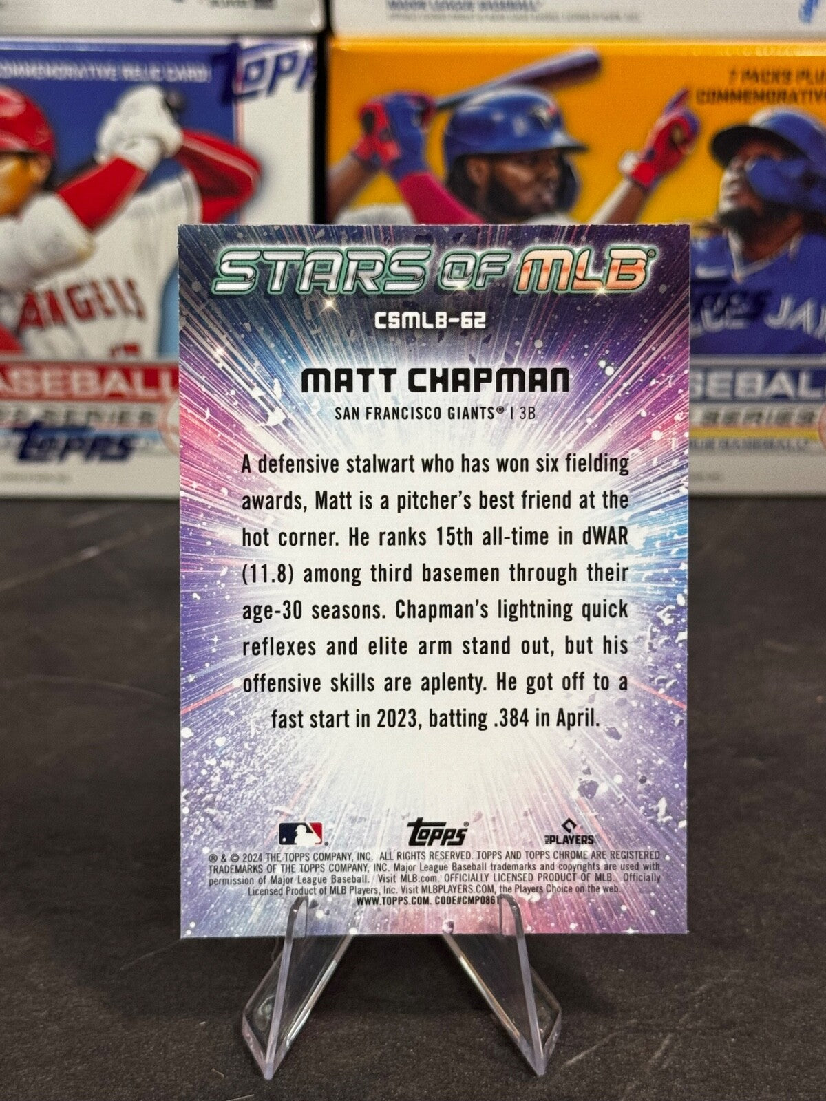 2024 Topps Update Series - Stars of MLB Chrome Matt Chapman #CSMLB-62