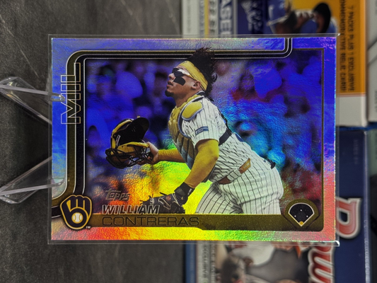 2025 Topps Series 2 - #433 William Contreras Rainbow Foil BREWERS
