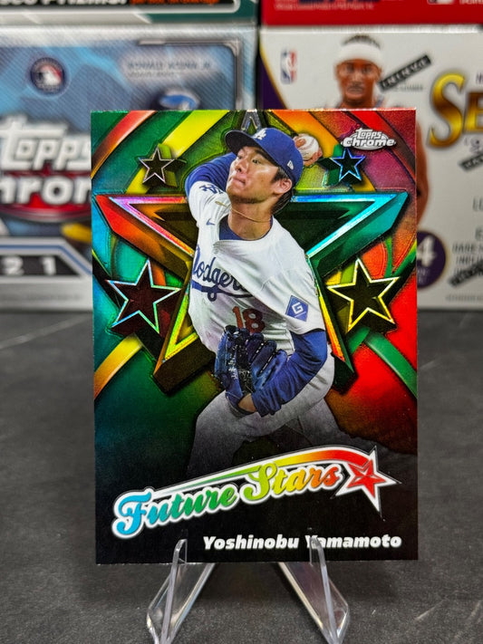 2025 Topps Chrome - #FS-6 Yoshinobu Yamamoto Future Stars