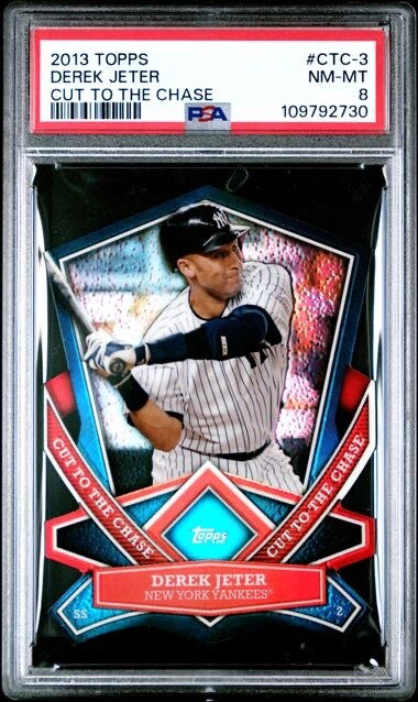 2013 Topps Cut to The Chase DEREK JETER PSA MINT 8 #CTC-3