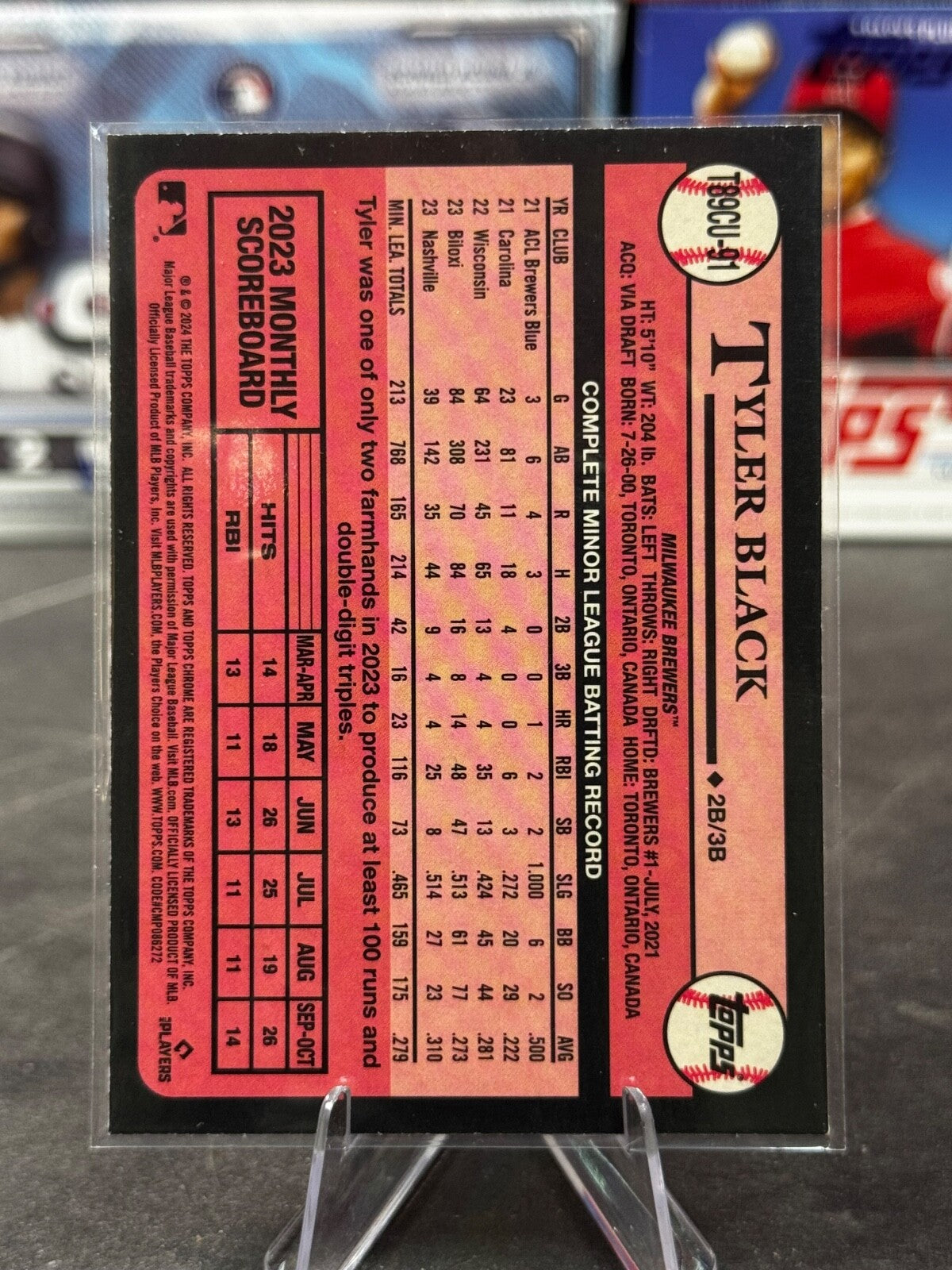 2024 Topps - 1989 Topps Chrome Silver Pack Tyler Black #T89-CU-91 (RC)