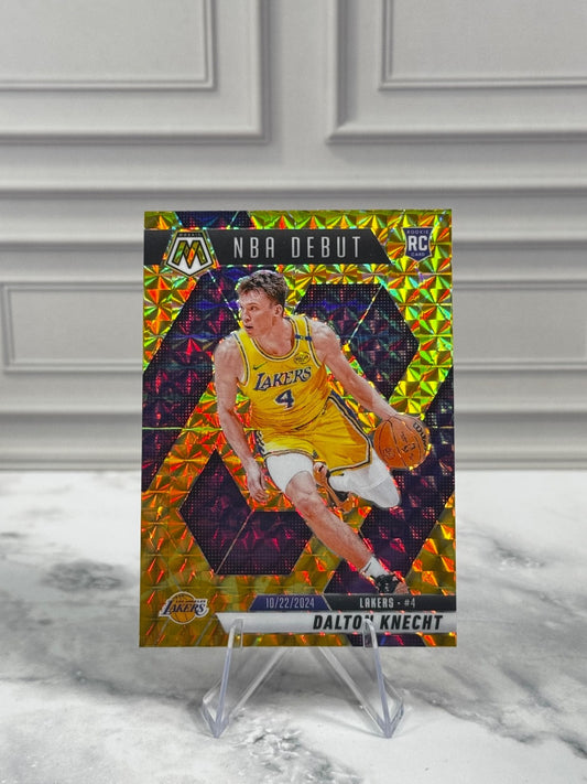 2024-25 Panini Mosaic - NBA Debut Dalton Knecht #264 Reactive Yellow Prizm (RC)