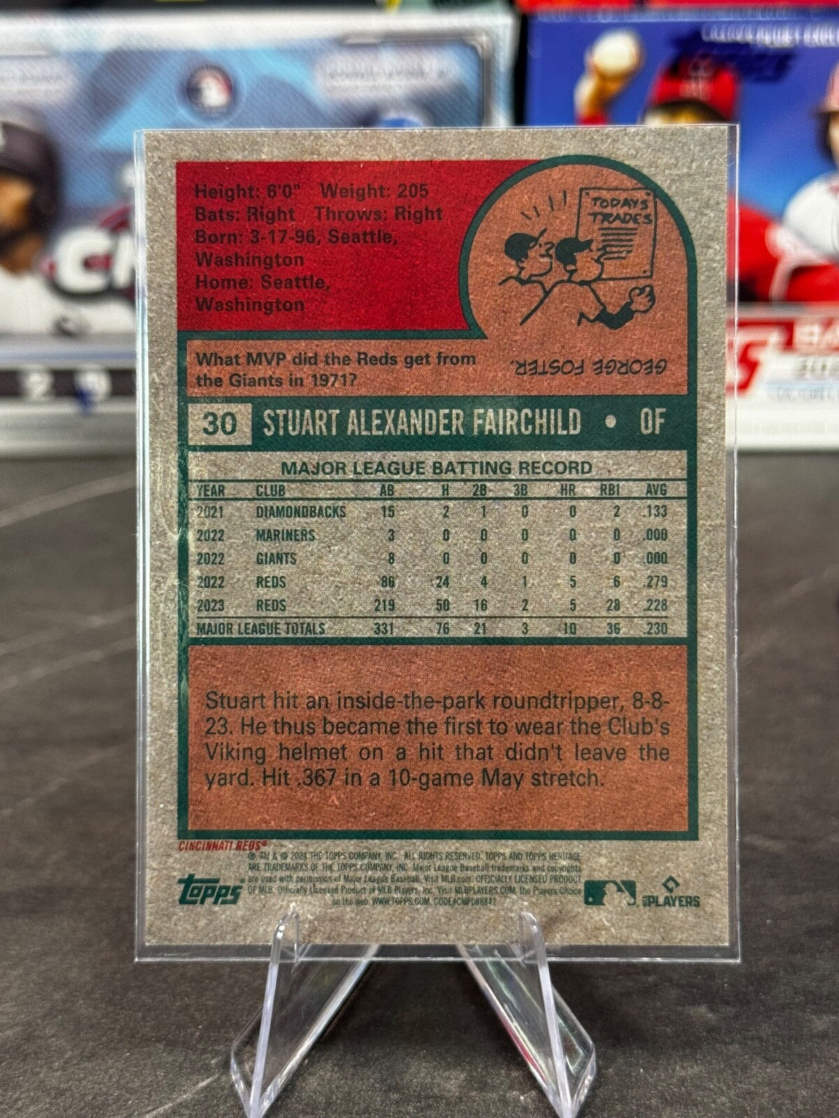 2024 Topps Heritage - Short Print Stuart Fairchild #30