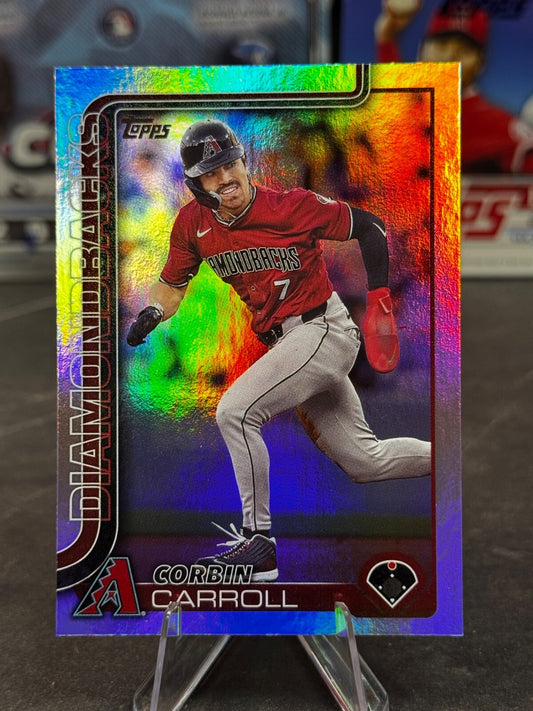 2025 Topps Series 1 - Corbin Carroll #78 Rainbow Foilboard