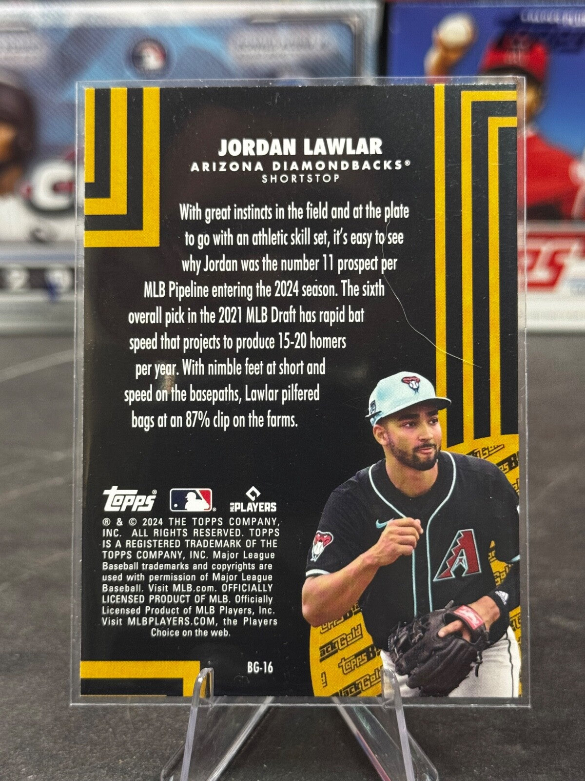 2024 Topps Update Series - Topps Black Gold Jordan Lawlar #BG-16 (RC)