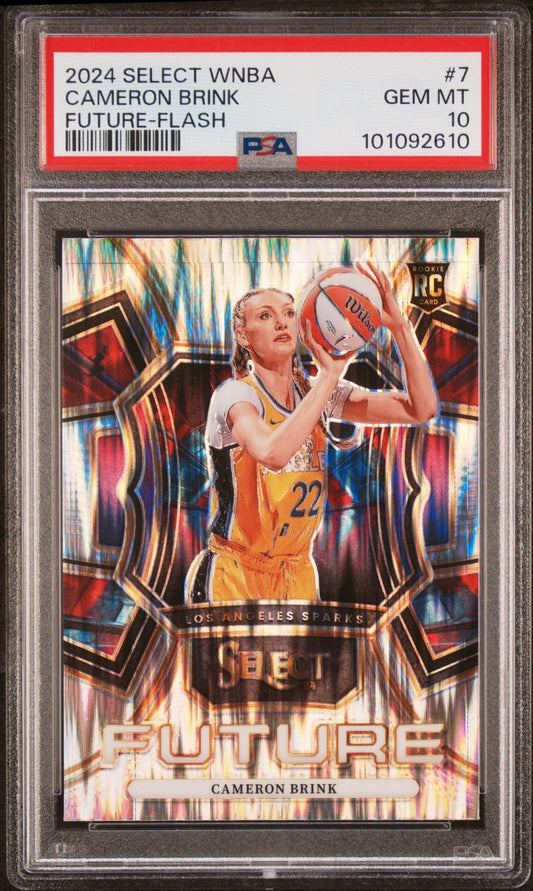 2024 PANINI SELECT WNBA SELECT FUTURE FLASH #7 CAMERON BRINK ROOKIE RC PSA 10