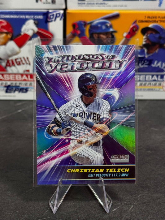2024 Topps Stadium Club - Virtuosos of Velocity Christian Yelich #VV-19