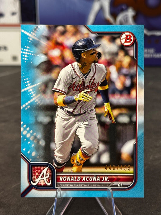 2022 Bowman - Ronald Acuña Jr. #70 Sky Blue Border /499