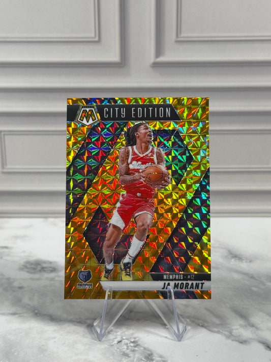 2024-25 Panini Mosaic - City Edition Ja Morant #281 Reactive Yellow Mosaic Prizm