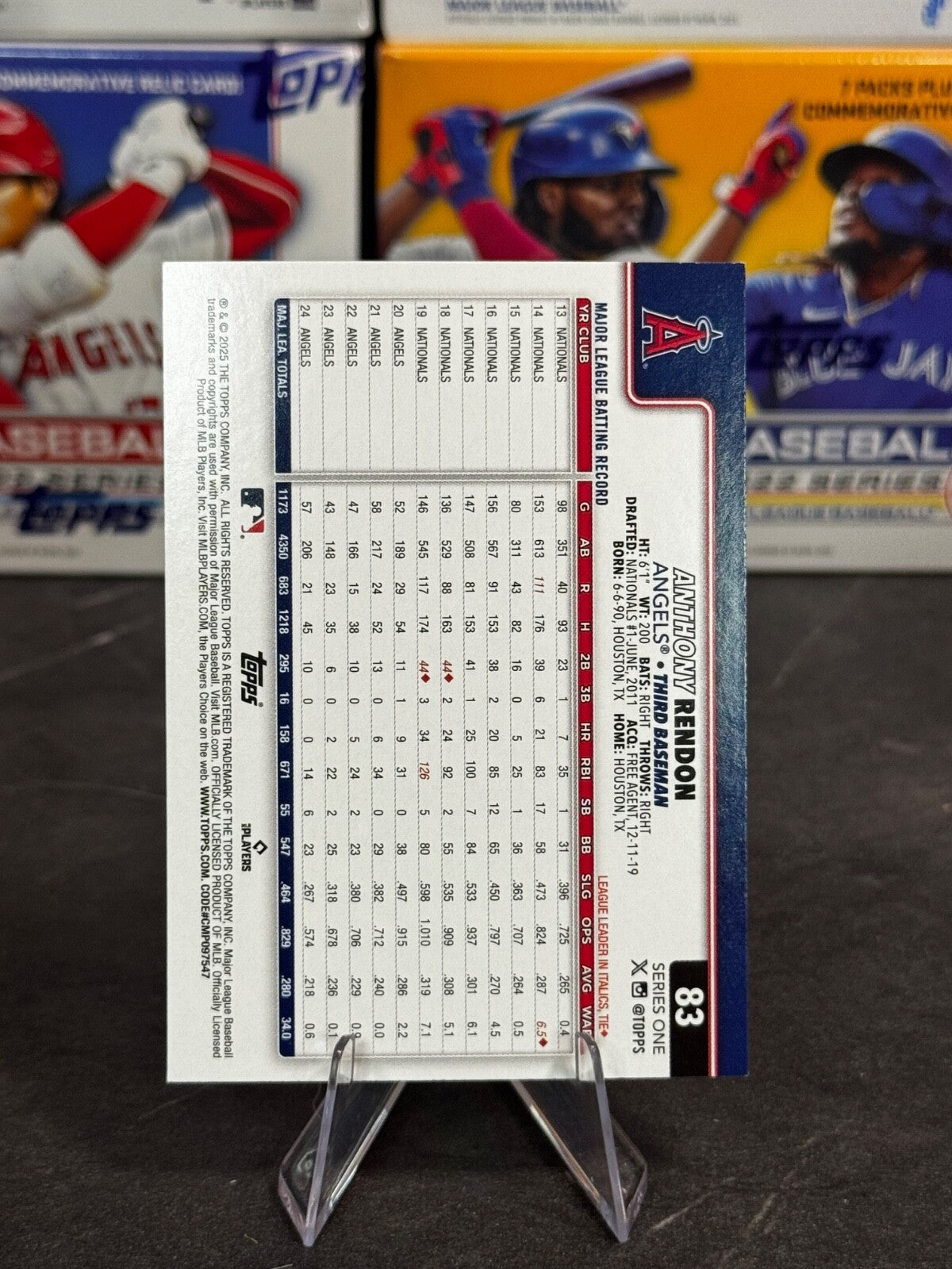 2025 Topps Series 1 - Anthony Rendon #83 Holofoil