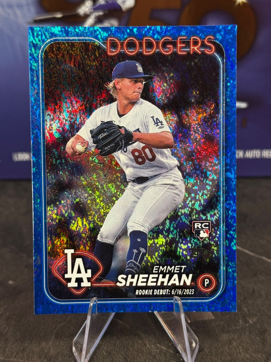 2024 Topps Update - Rookie Debut Emmet Sheehan #US141 BlueHolo /999 (RC)