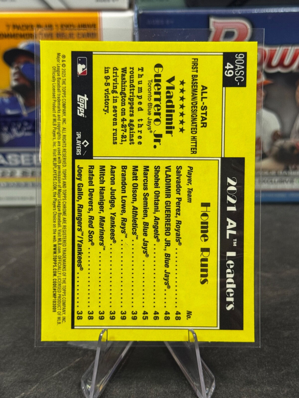 2025 Topps Series 2 - #90ASC-49 VLADIMIR GUERRERO JR. Mojo Refractor