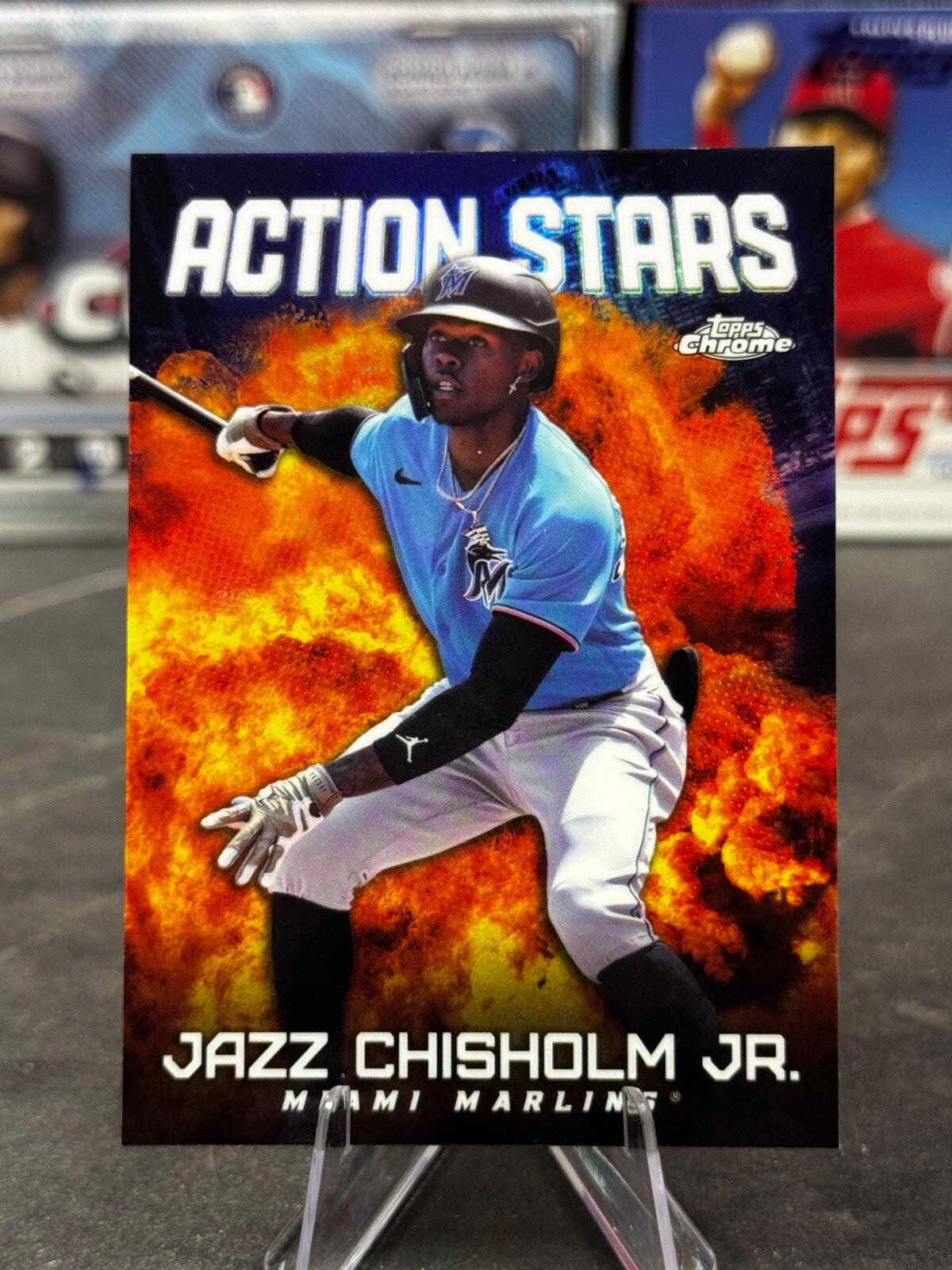 2023 Topps Chrome Update Series - Action Stars Jazz Chisholm #ASC-30