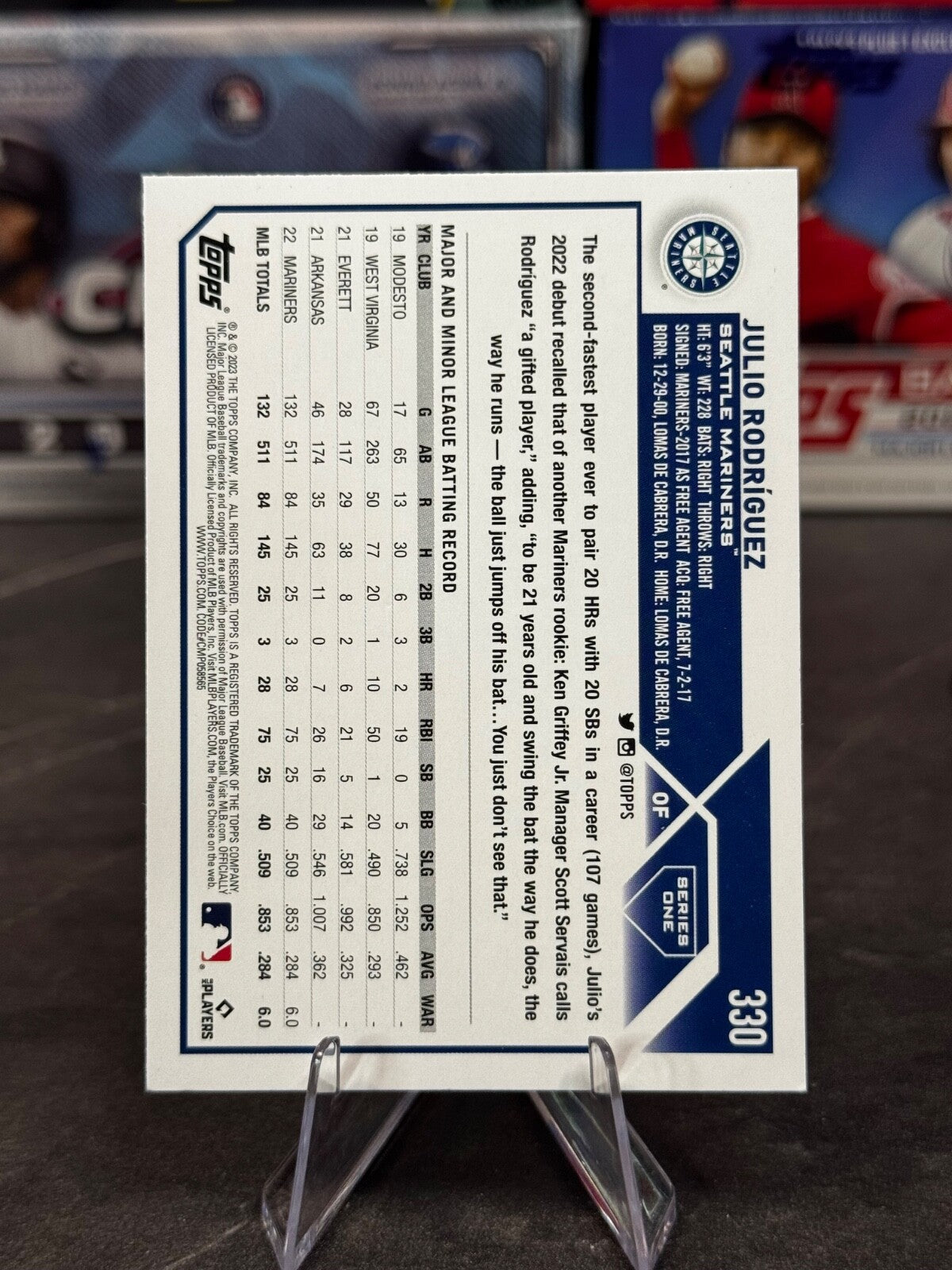 2023 Topps Series 1 - Julio Rodriguez #330