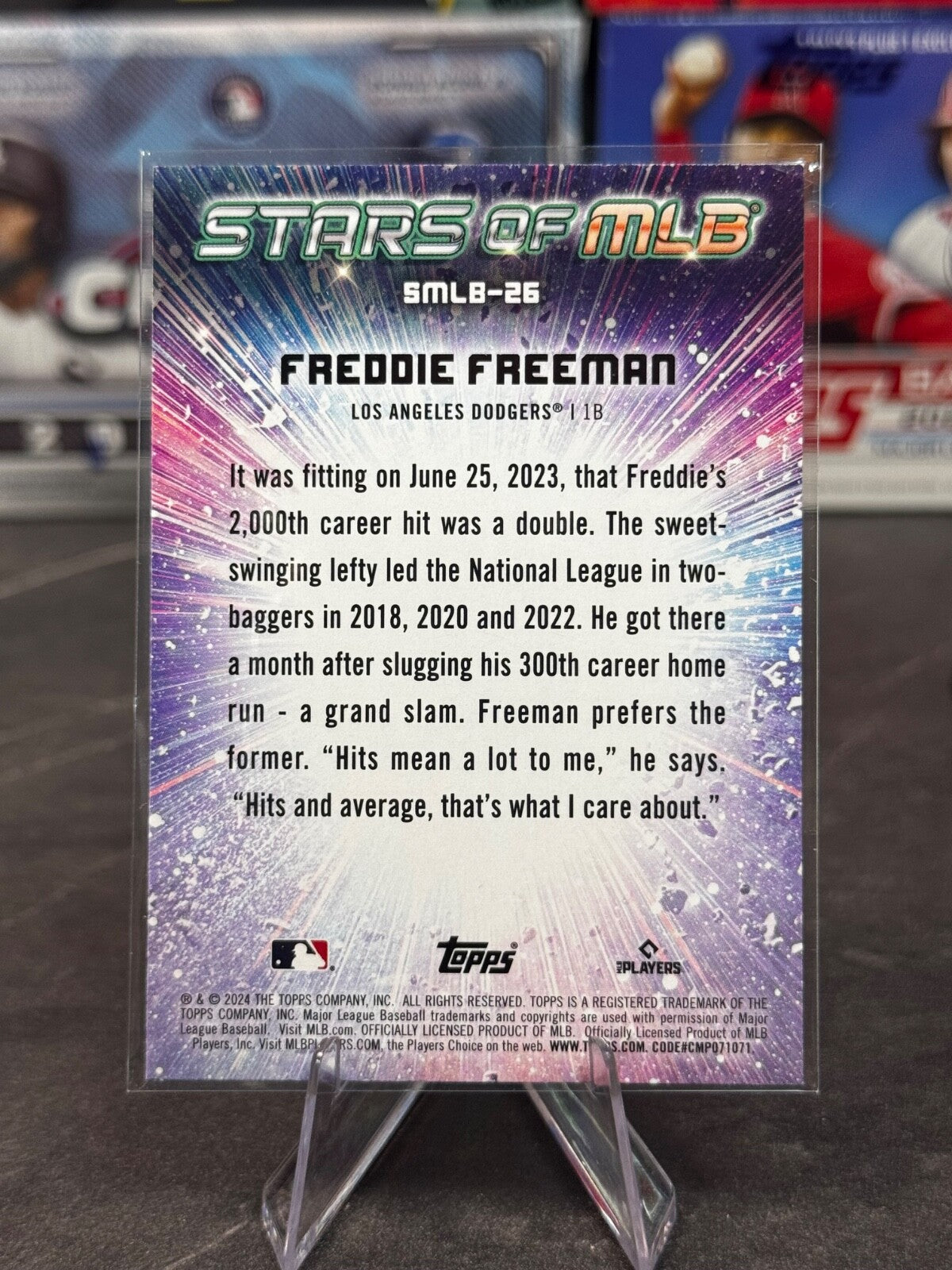 2024 Topps Series 1 - Stars of Mlb Freddie Freeman #SMLB-26