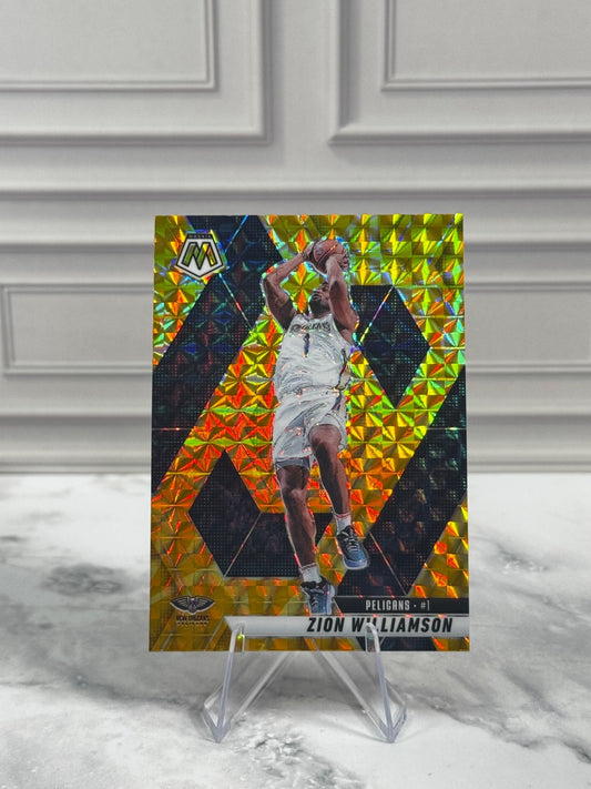 2024-25 Panini Mosaic - Zion Williamson #119 Reactive Yellow Mosaic Prizm