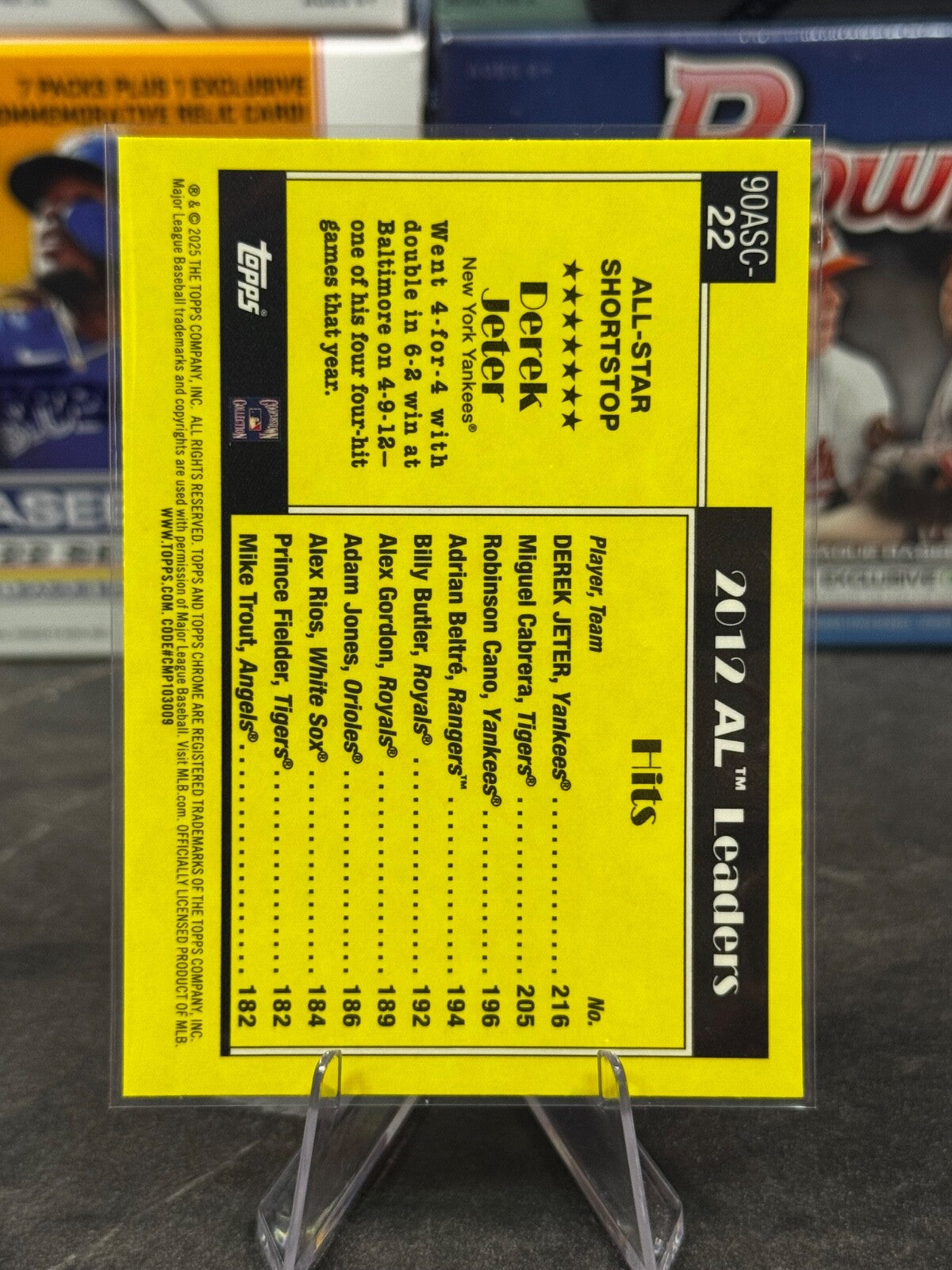 2025 Topps Series 2 - Topps All Stars #90ASC-22 DEREK JETER Mojo Refractor