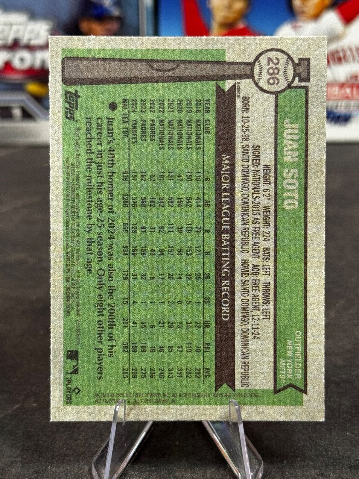 2025 Topps Heritage - Nickname Variation Juan Soto "Childish Bambino" #286 Mets