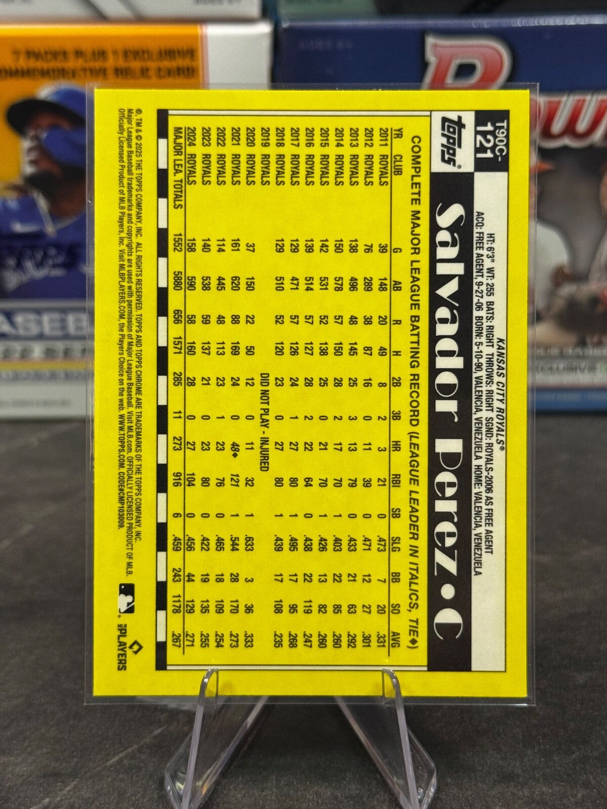 2025 Topps Series 2 - Mojo Refractor #T90C-121 SALVADOR PEREZ ROYALS