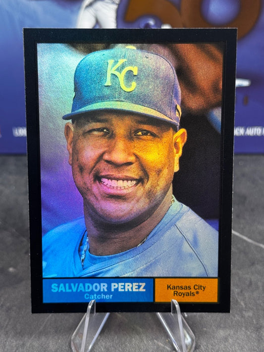 2024 Topps Archives - 1961 Topps Salvador Perez #80 Black Foilboard