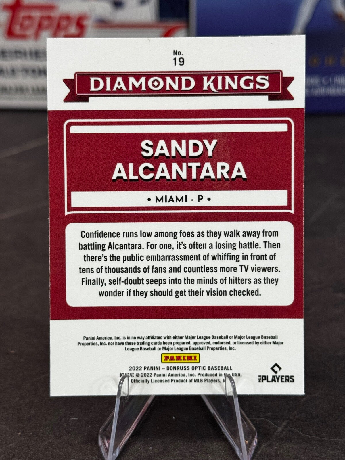 2022 Panini Donruss Optic - Diamond Kings Sandy Alcantara #19