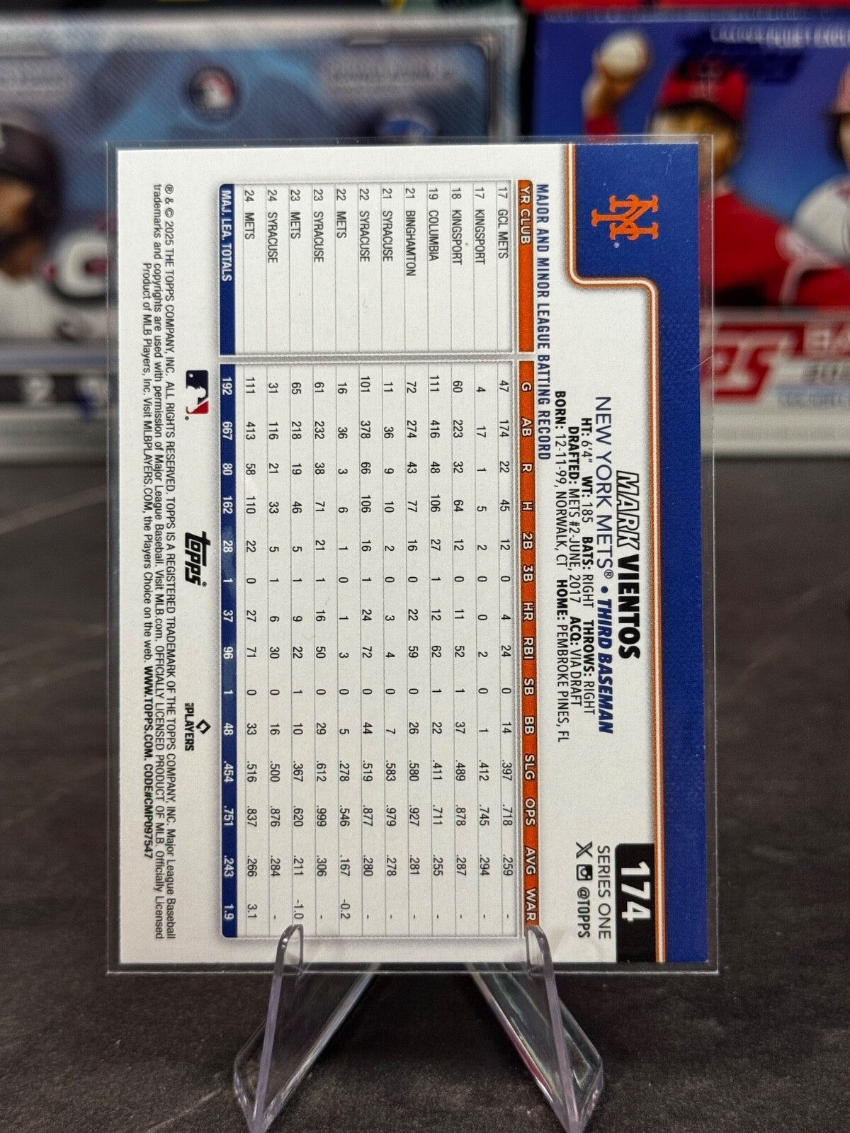 2025 Topps Series 1 - Mark Vientos #174 Diamante Foil