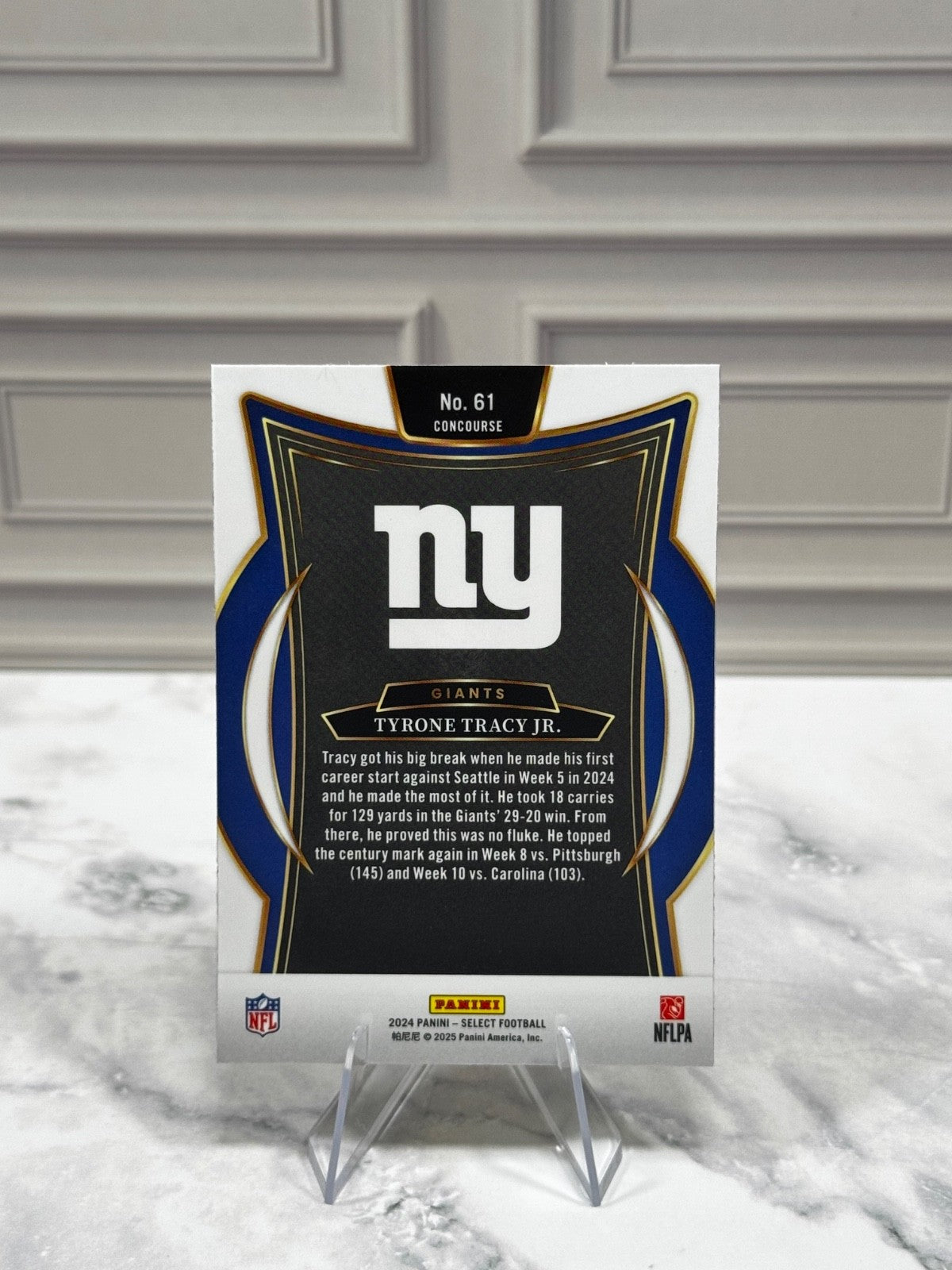 2024 Panini Select - Concourse Tyrone Tracy Jr. #61 (RC)