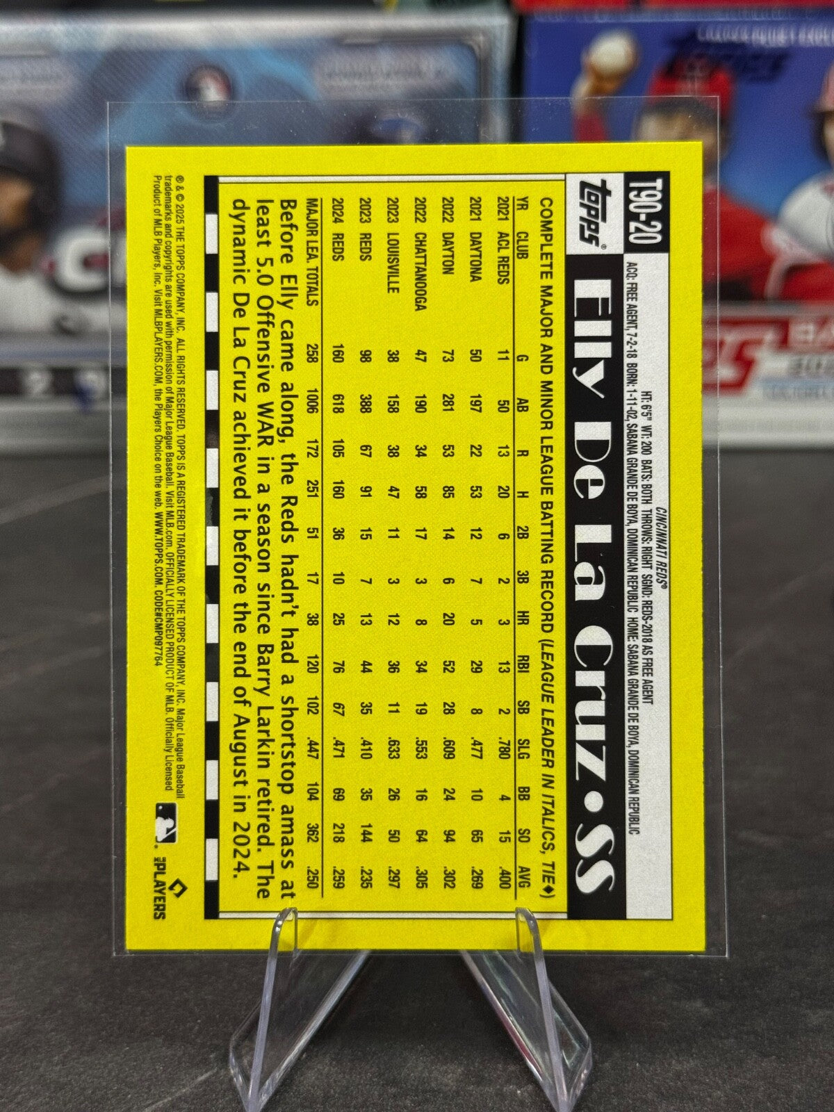 2025 Topps Series 1 - 1990 Topps Baseball Elly De La Cruz #T90-20