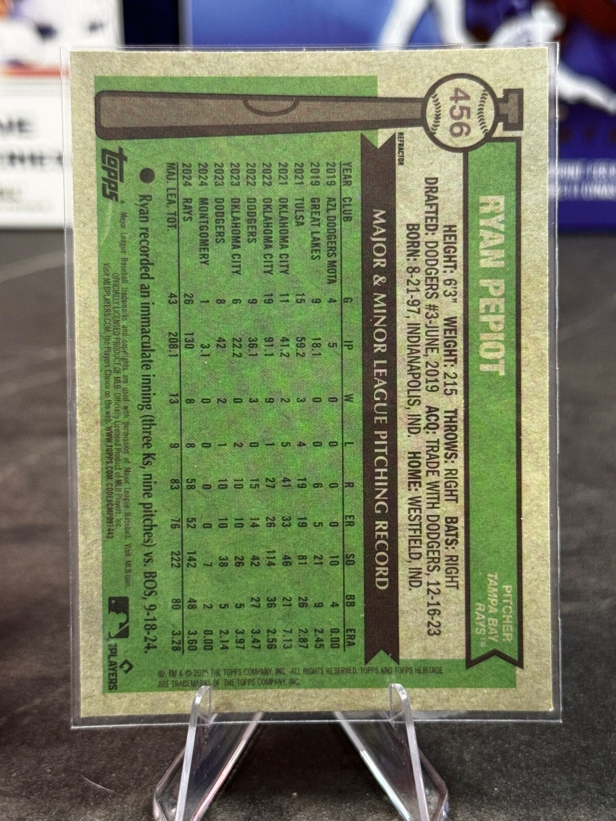 2025 Topps Heritage - Ryan Pepiot #456 Chrome