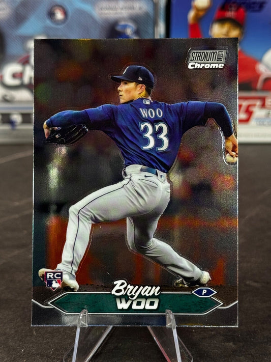 2024 Topps Stadium Club - Bryan Woo #285 Chrome (RC)