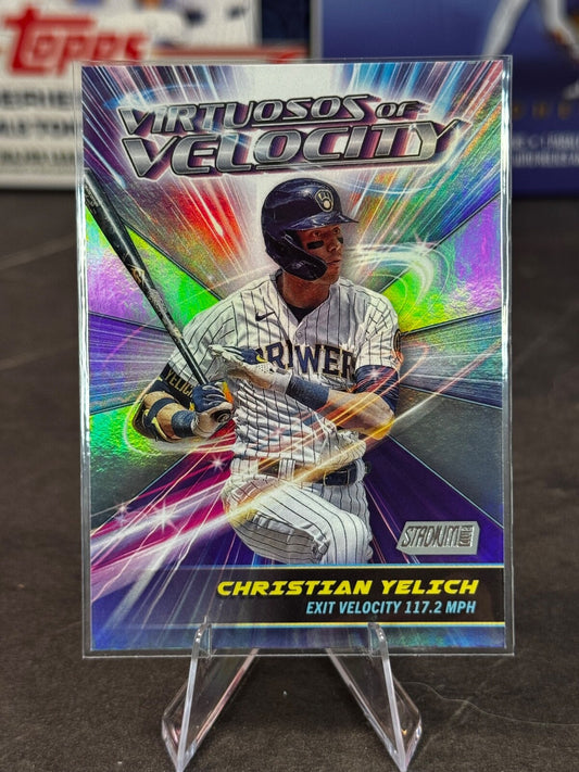 2024 Topps Stadium Club - Virtuosos of Velocity Christian Yelich #VV-19